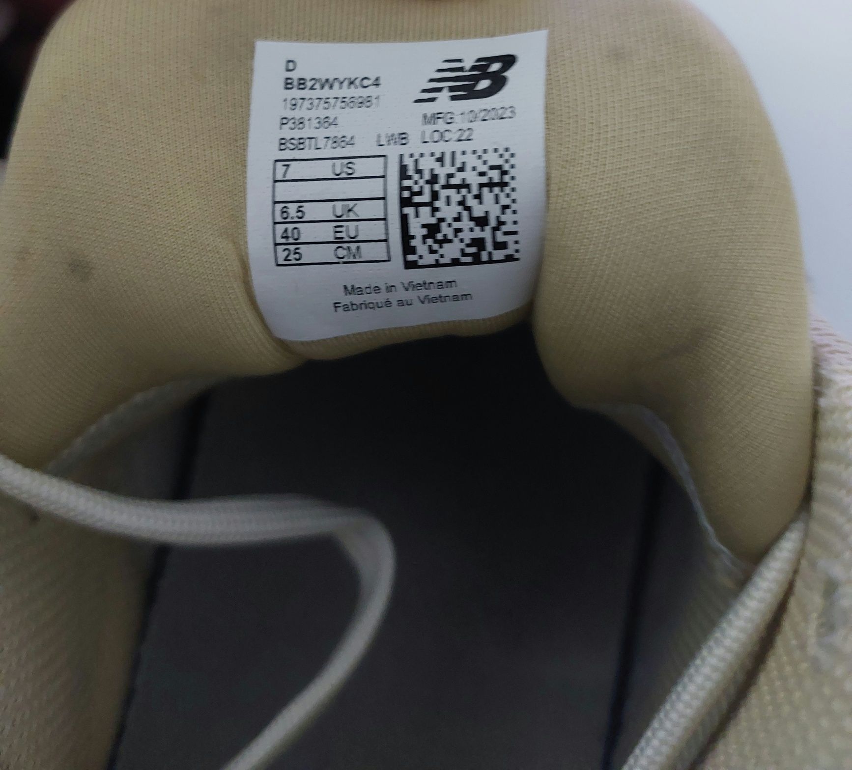 Buty New Balance two wxyv4 do koszykówki rozmiar 40