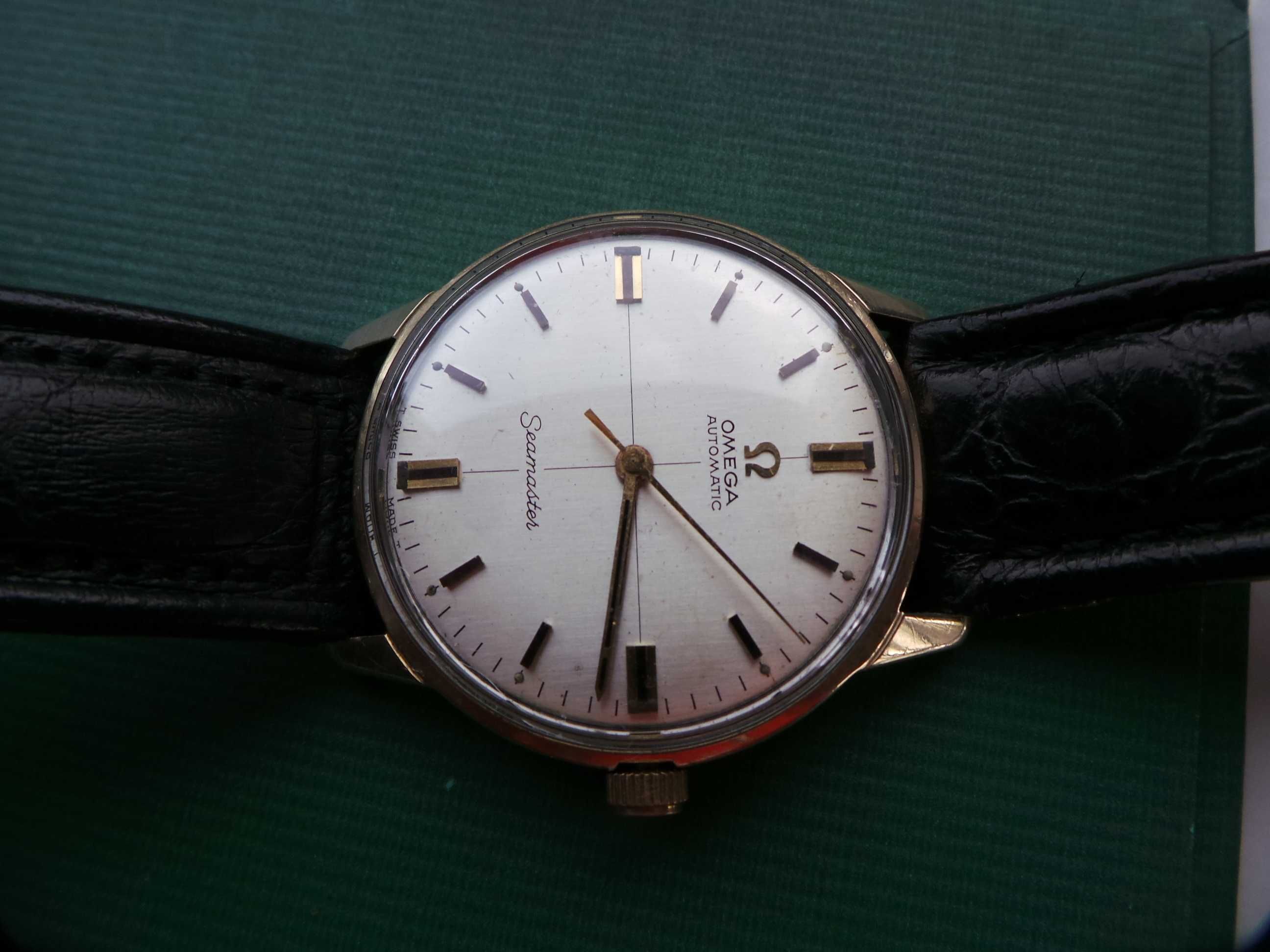 Złoty zegarek omega seamaster 14k