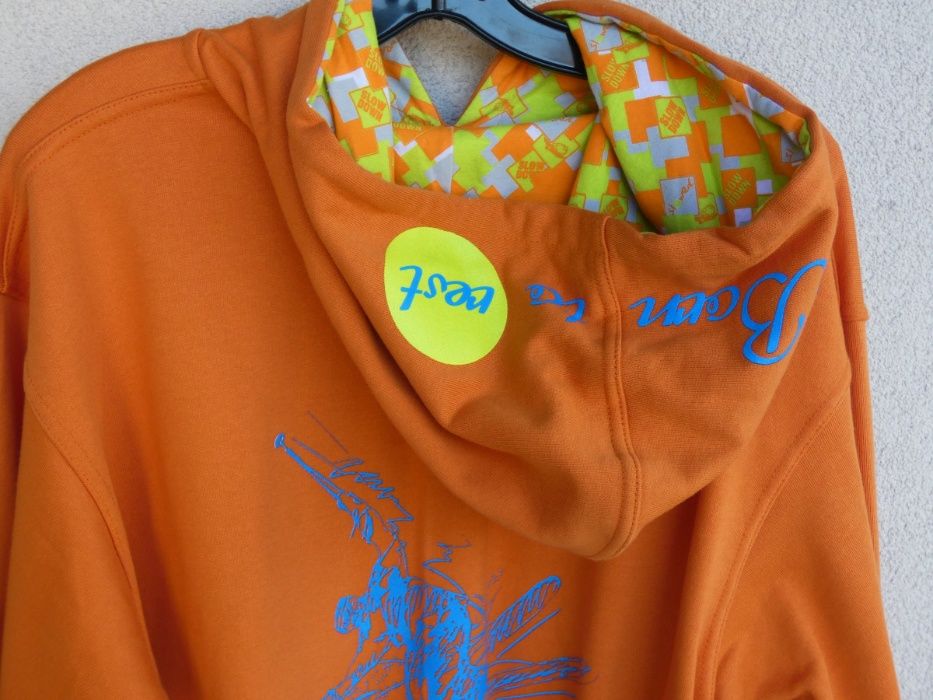 Bluza skate, sport, ocieplana, orange, NOWA!