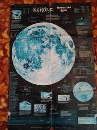 Mapa księżyca 82x55 cm