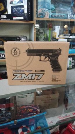 Детский пистолет из полимера Глок CYMA ZM17 Glock 18C