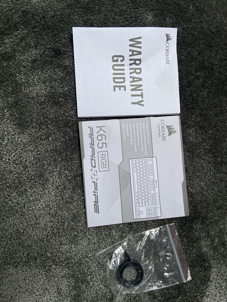 Klawiatura Corsair k65 Rapidfire cherry mx speed silver