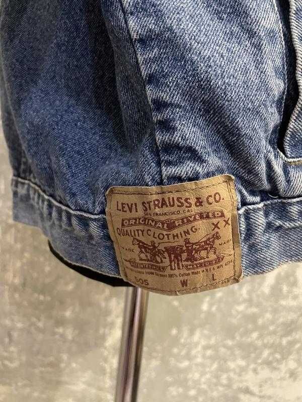 Куртка levis 505 винтаж made in usa джинсовая L XL XXL джинсовка