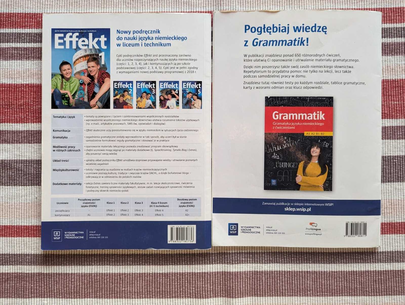 Podręcznik i ćwiczenia do j. niemieckiego „Effekt 1”