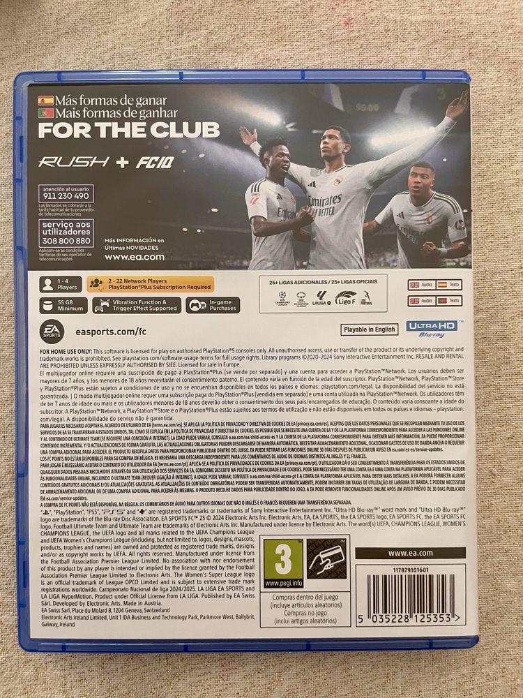 EA Sports FC 2025 para PlayStation 5 – Praticamente Novo!