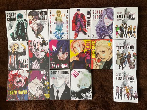Tokyo Ghoul 1-14 + 3 LN + :Re 1-16 + 1 LN + Zapiski manga komplet