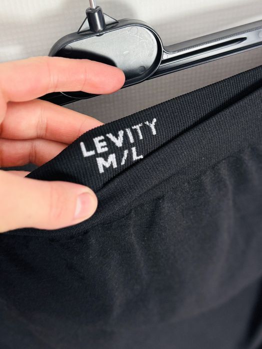 Czarne ciążowe legginsy z podwyższonym stanem M/L 38/40 Levity