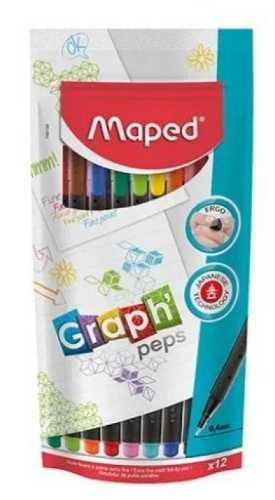 Cienkopis Graph Peps 12 kolorów MAPED