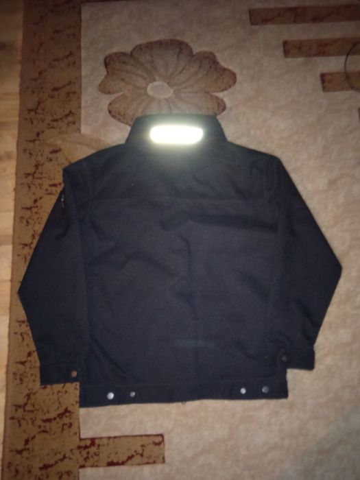 Kurtka męska przeciwdeszczowa, czarna. Rozmiar 50-52