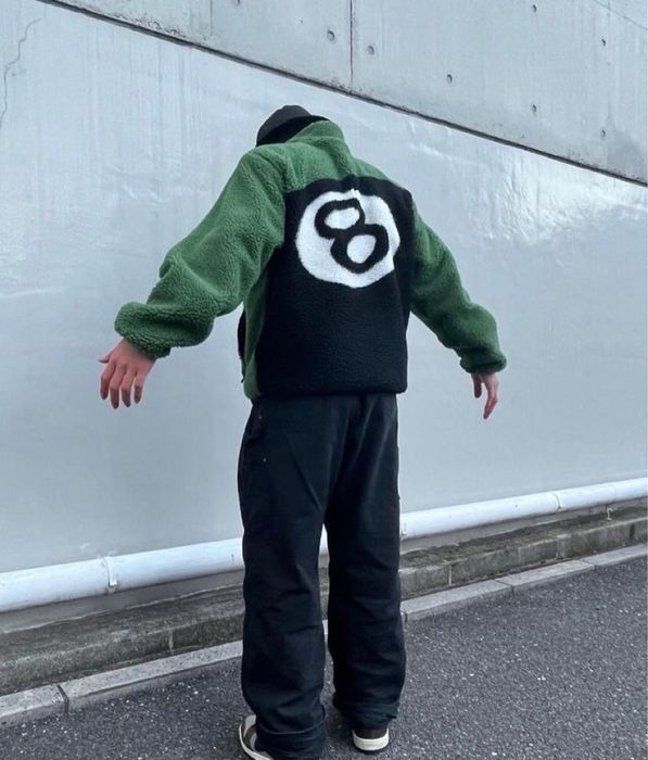 Stussy 8 ball Sherpa тепла кофта / куртка