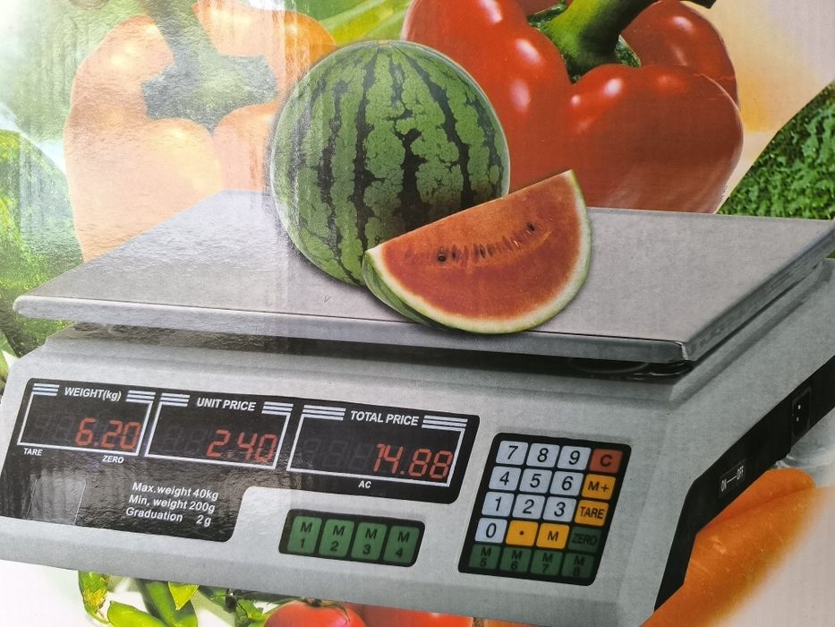 Balança pesa até 40 kg