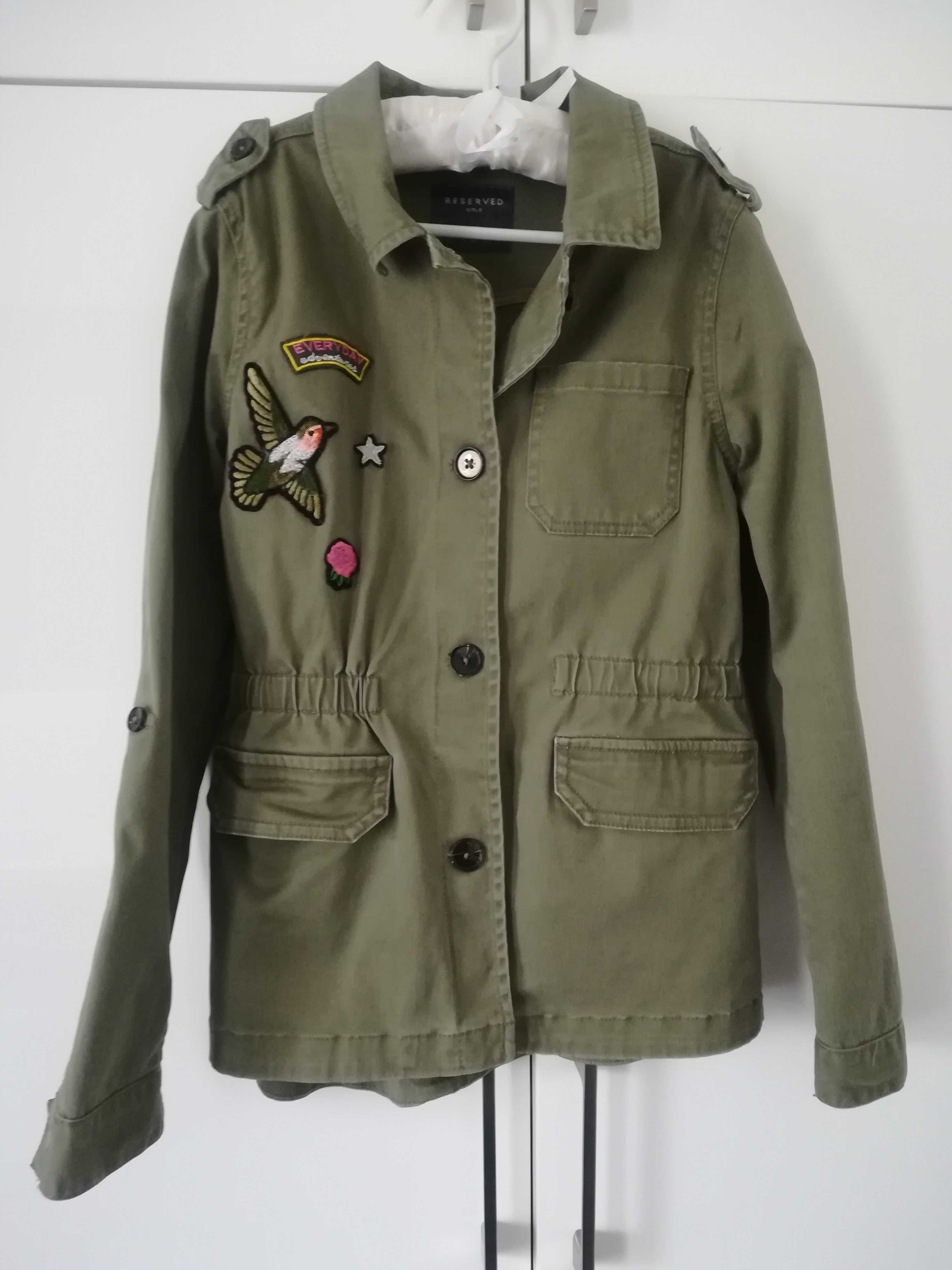 Kurtka dziewczęca jesienna khaki Reserved 140 9-10L parka