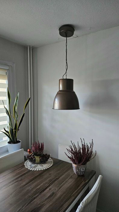 Duża lampa wisząca  brązowa