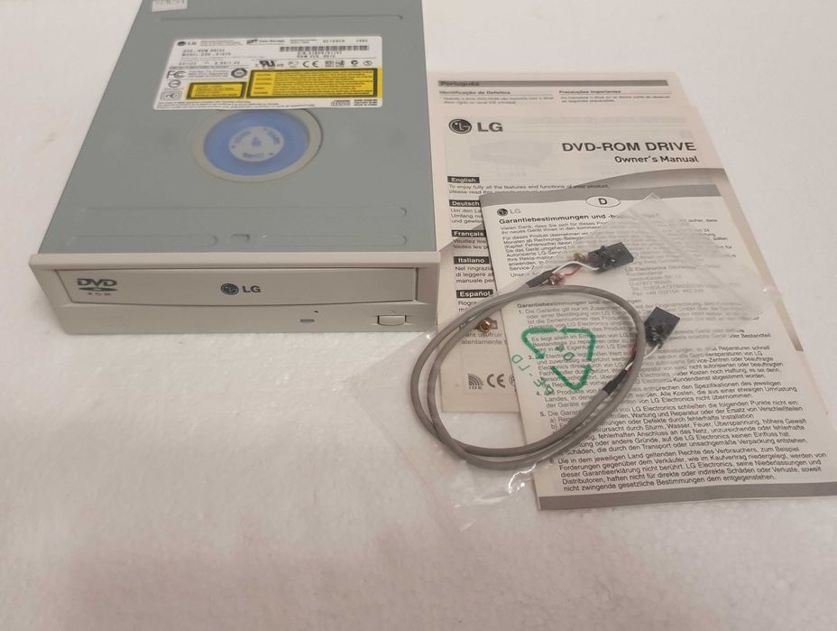 Leitor/Drive DVD Rom interno LG GDR-8162B - IDE - vintage 2003 - NOVO