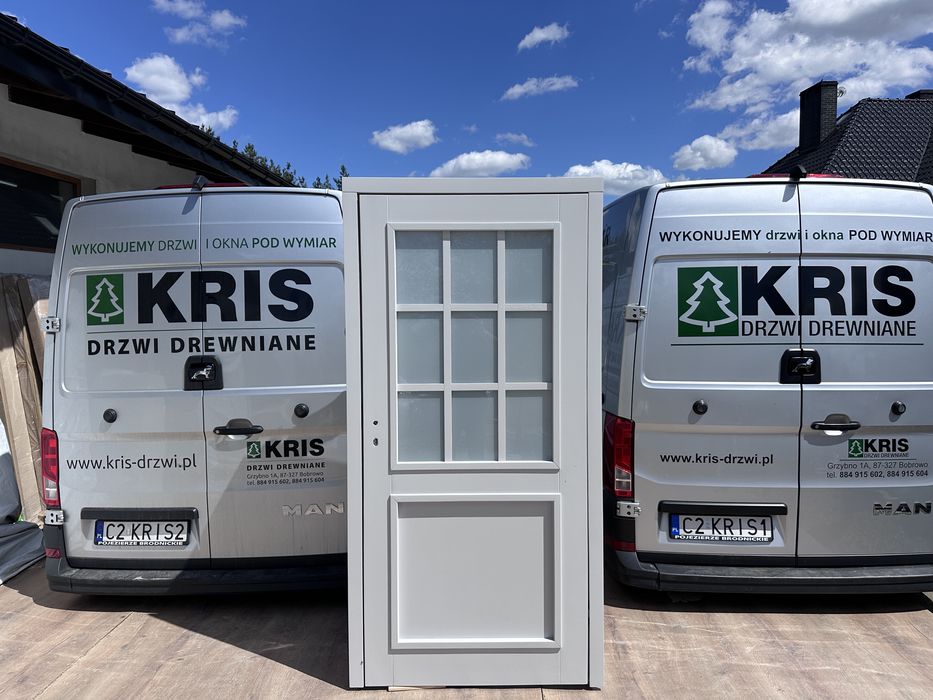 Drzwi zewnętrzne drewniane Na wymiar wejściowe dostawa i montaż Polska