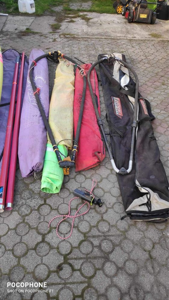 Deska windsurfingowa plus 3 żagle