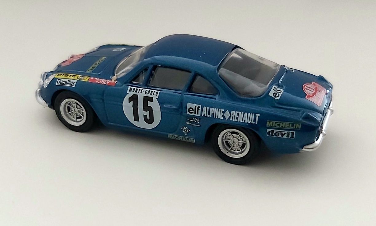 Alpine A110 decoração Rali Monte Carlo. Miniatura Norev esc. 1/64 Novo