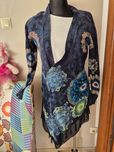 Kolorowy kardigan sweter Desigual M