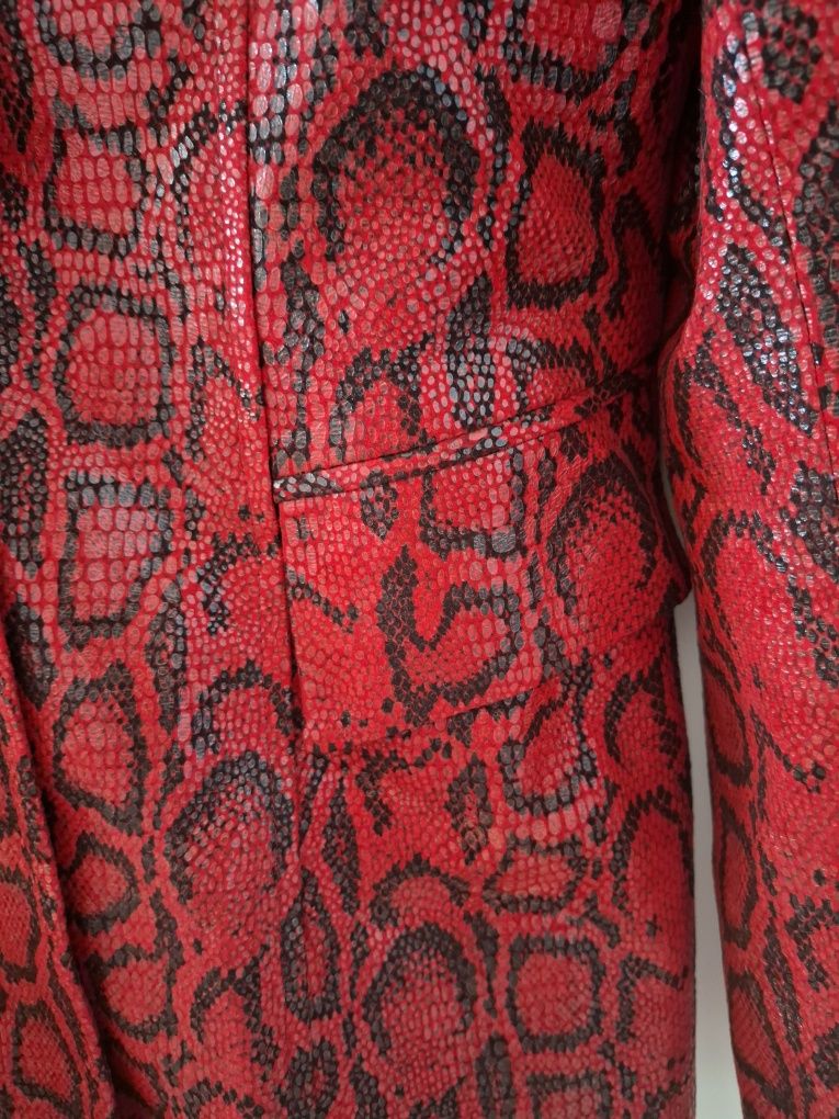 Піджак Zara, стильний жакет, піджак рептилія, піджак під змію р. S