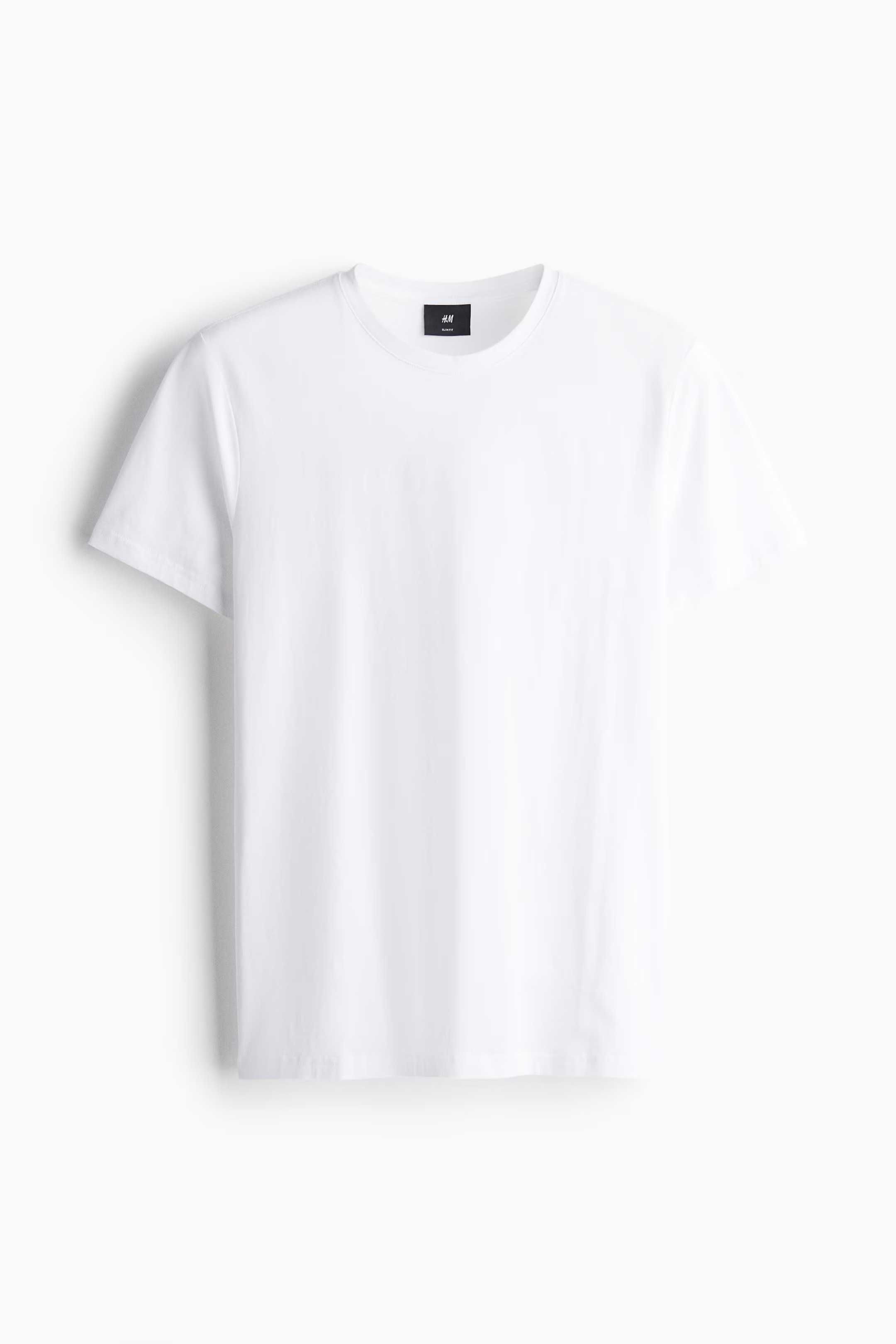 Базовая Футболка H&M из хлопка пима, Slim Fit!