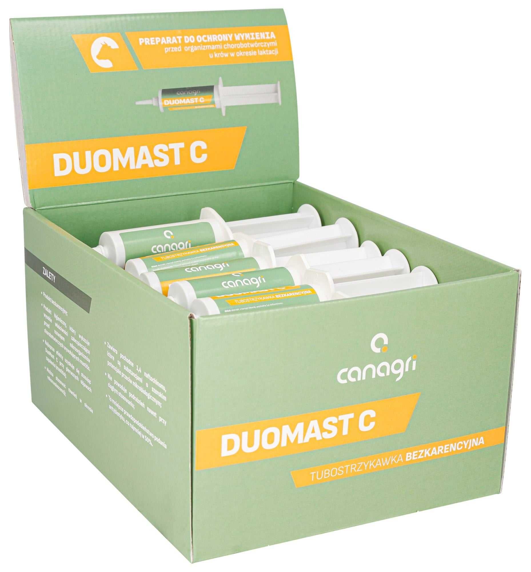 DuoMast C środek prewencyjny na mastitis zapalenie wymion Zestaw 23szt