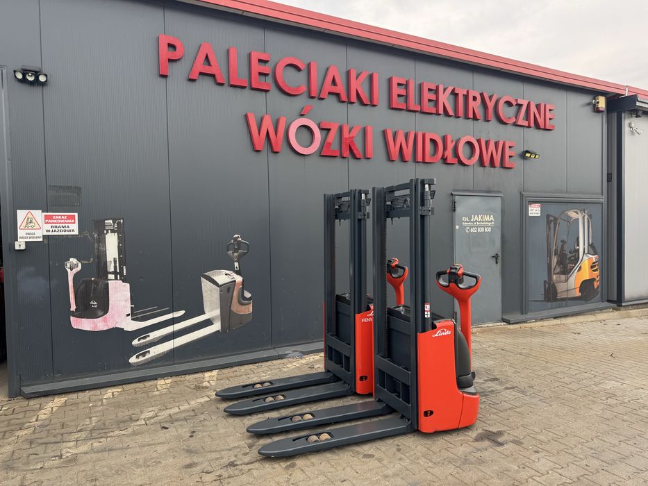 Paleciak elektryczny Linde L 12 2018 r 290 cm 1200 kg wózek sztaplarka