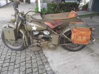 Harley Davidson WLA Com Sidecar
