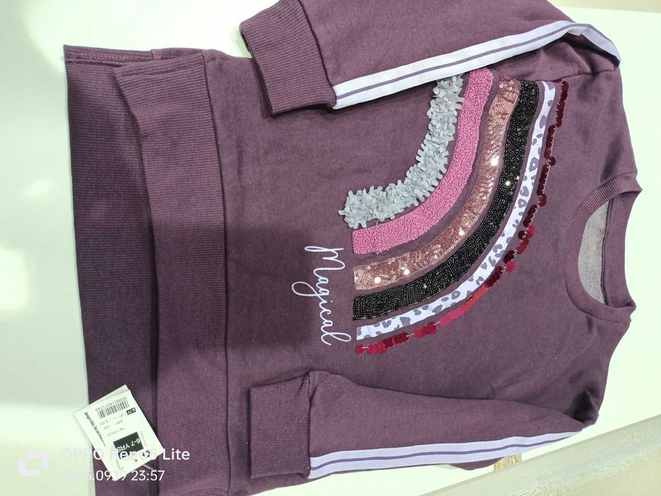 Bluza ocieplana dla dziewczynki