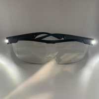 Okulary do czytania BIGFOX, okulary powiększające, 2 diody LED