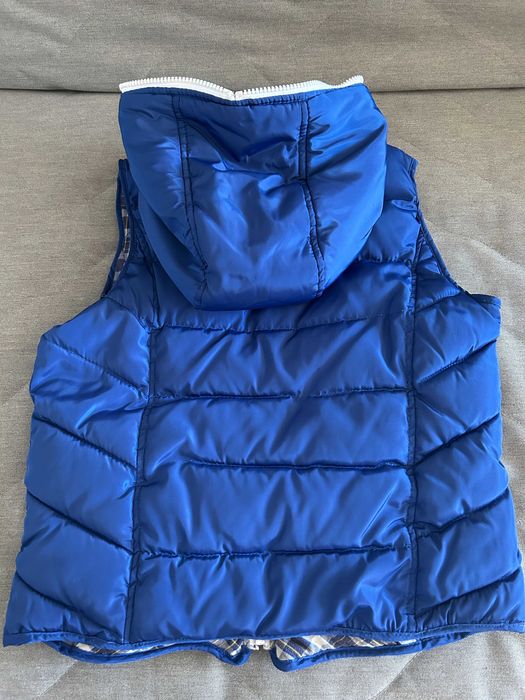 Kamizelka puchowa pikowana damska z kapturem Bezrękawnik Zara 36 S