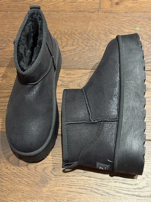 Śniegowce a la UGG Australia 39 połysk platforma mini