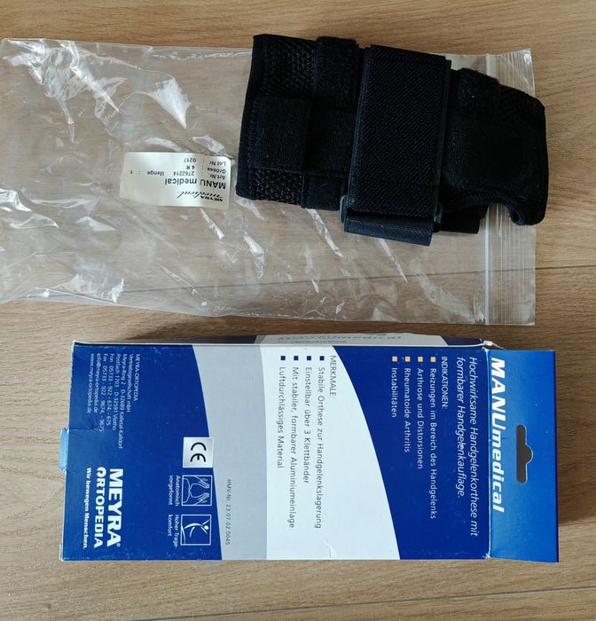 Orteza usztywnienie nadgarstka PRAWA