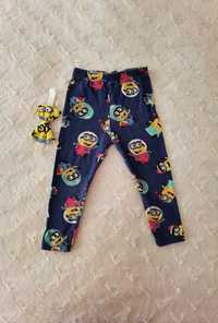 Legginsy Minionki 98 + opaska