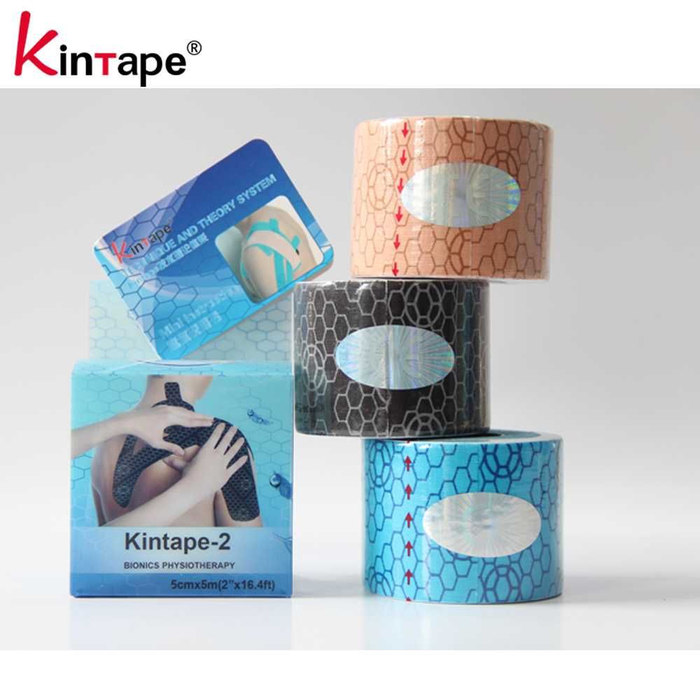 Кинезио тейп DL Kintape2 с индикатором натяжения 5см х 5м