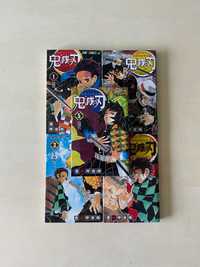 Manga Demon Slayer TOM/VOL 1-5 po japońsku/in japanese