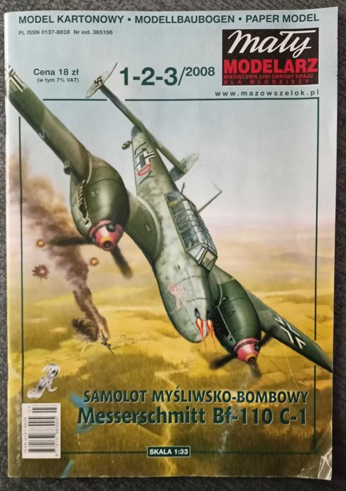 Mały Modelarz 1-2-3/2008 Messerschmitt BF-110 C-1