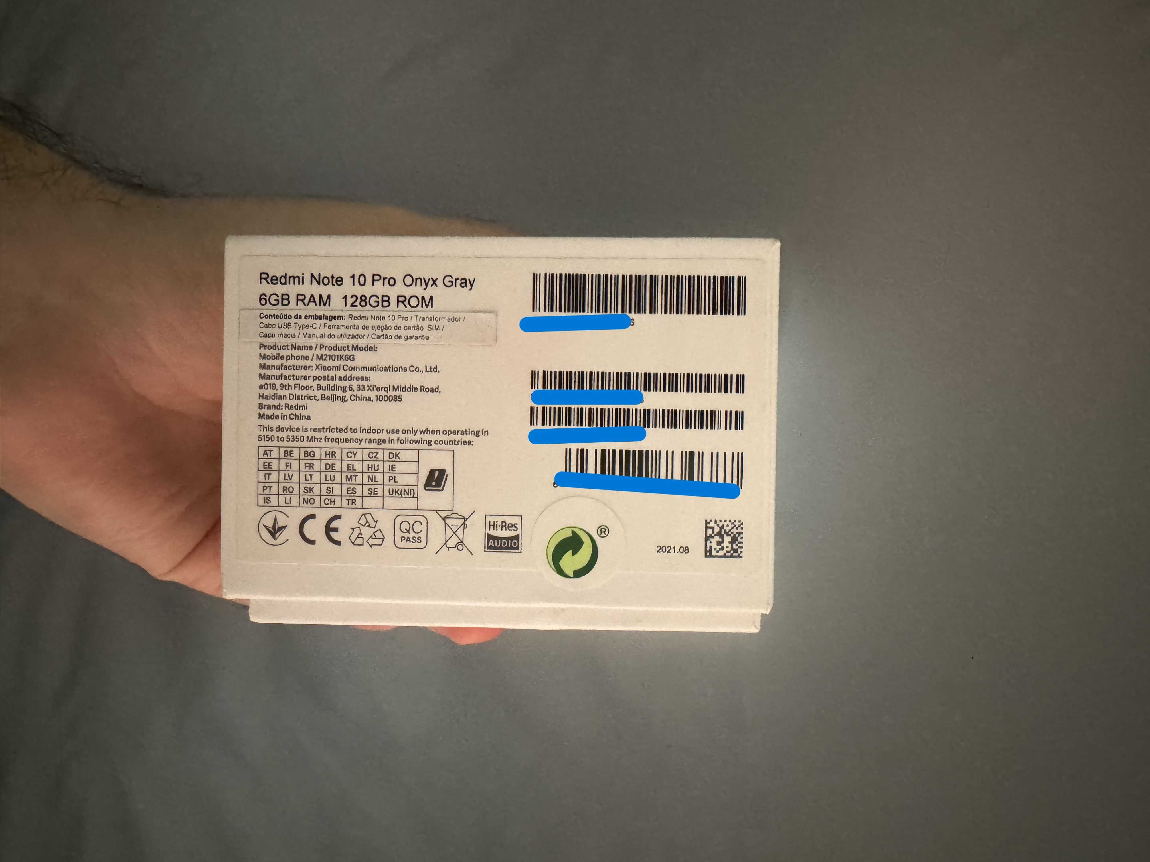 Redmi Note 10 Pro 6/128GB ainda na garantia (29/01/2025)