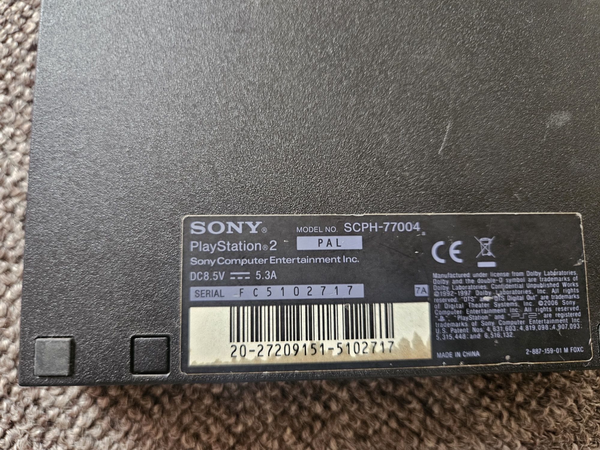 Orginalna konsola PlayStation 2 PS2 Z nowym zasilaczem