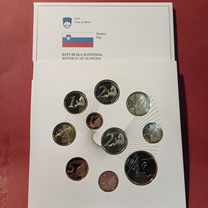 Moeda Proof set ESLOVÉNIA 2017