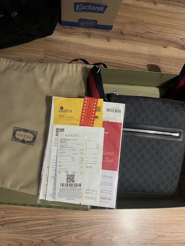 Saszetka Gucci Black Medium Messenger Bag