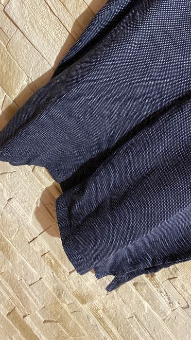 T-shirt ZARA M Polo męski granatowy bawełna krótki rękaw