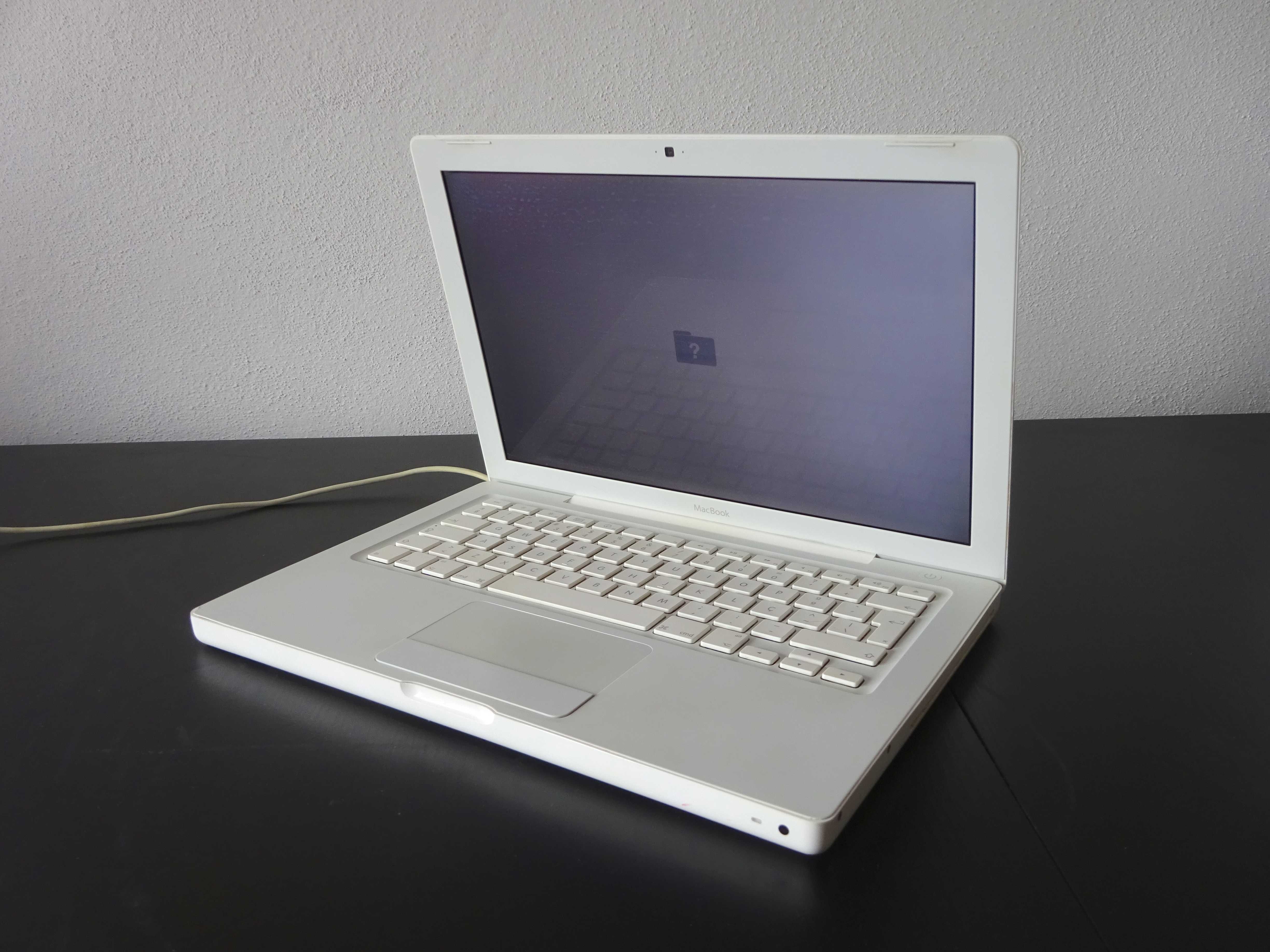Macbook 4,1 Branco 13" 2008 + 10.5.2 Leopard a Funcionar Para Peças