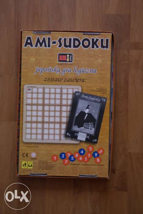 Gra planszowa sudoku.