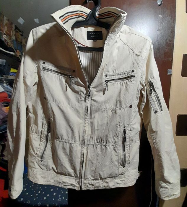 Стильная ветровка бомбер, мужская куртка весна-осень