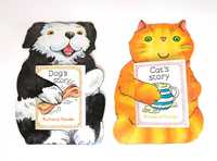 Livros infantis Dog´s Story e Cat's Story de Richard Fowler em inglês