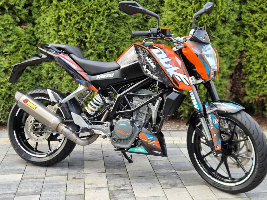 KTM DUKE 125 ABS Akrapovic 2016r TRANSPORT Kat B A1