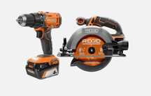Ridgid zestaw 2 narzędzi akumulatorowych + baterie R9237SB z USA NOWY