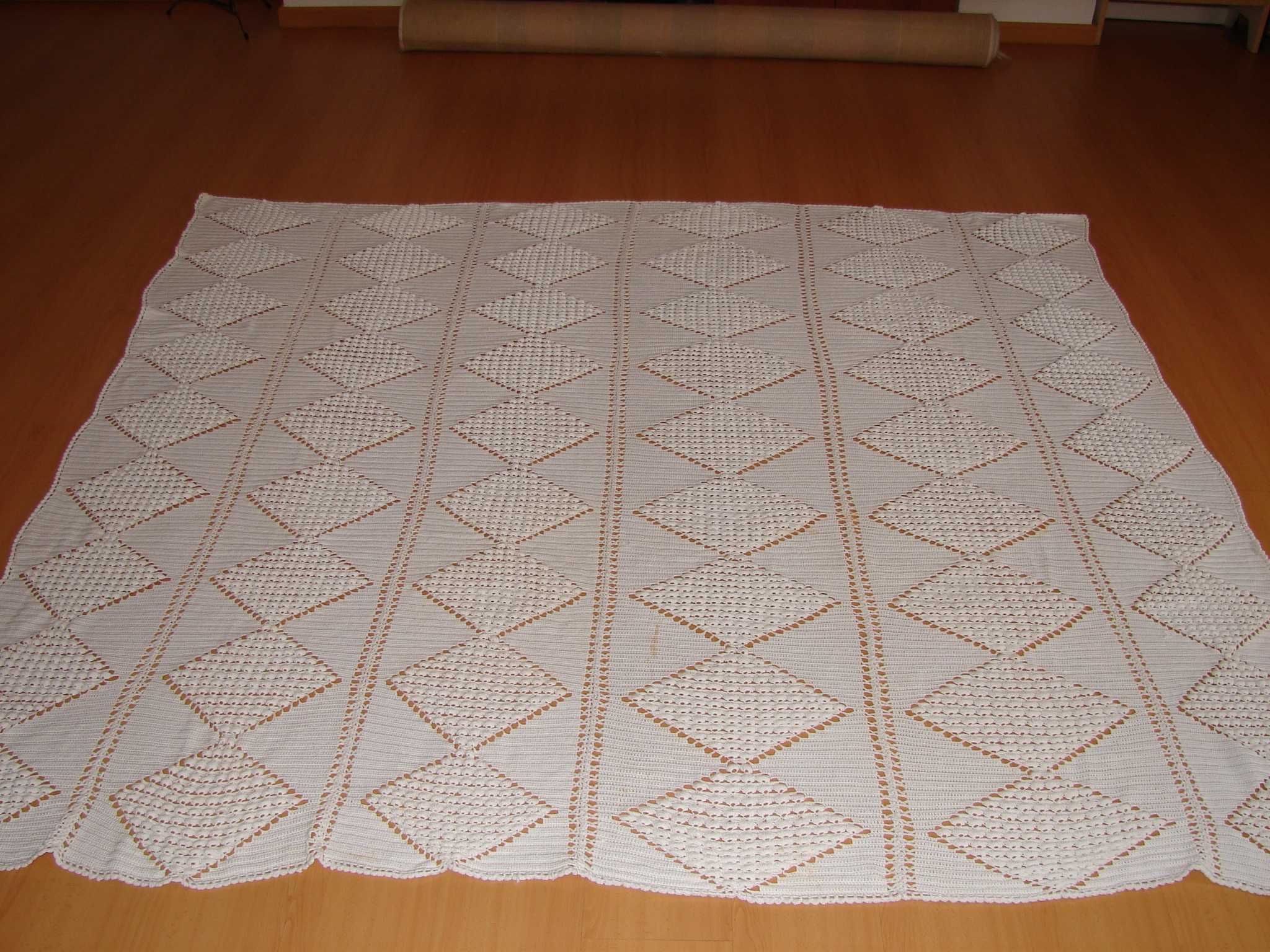 Colcha de Renda Vintage - Feita à mão