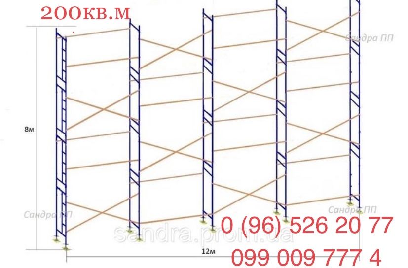 Оренда, прокат, аренда стоительных лесов риштування