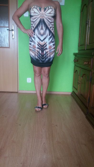 Sukienka Fasardi sexy Sylwester wesele S/M 36, 38